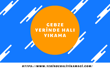Gebze Yerinde Halı Yıkama